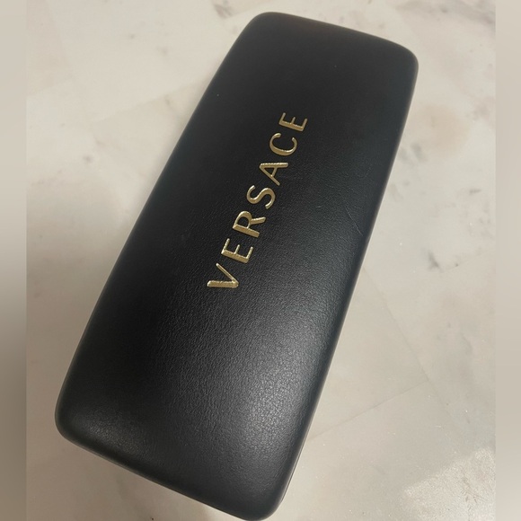 Versace Accessories - Versace Black Case with Gold Lettering